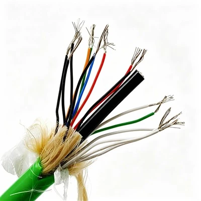Kabel Submersible Tahan Lama 16*24AWG + Jaket TPU Coax Perisai Jalinan Tembaga Kaleng Untuk Teknik Kelautan