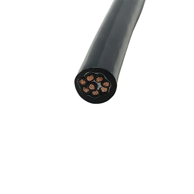 PDK71902-8*1.0 Kabel Kontrol Multicore TPU – Tembaga Telanjang 8-Core 1.0mm², Insulasi PVC, Jaket TPU, 300V/500V, Untuk Otomasi Industri & Pengkabelan Panel