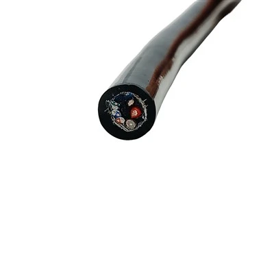 PDK81301-2*1+3*2*0.2+Kabel Hibrida Kedap Air RG316 – Daya, Beberapa Pasang Terlindung & Coax RG316, Tembaga Kaleng, Insulasi PP, Jalinan Tembaga Kaleng, Jaket TPU, Untuk Video & Data Bawah Laut